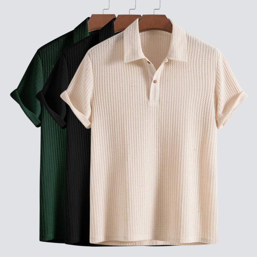 Niall™ Textured Smart Polo