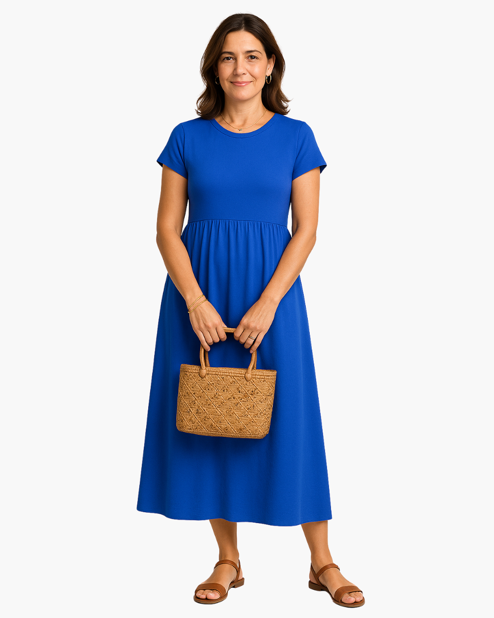 Novari™ Soft Drape Midi Dress
