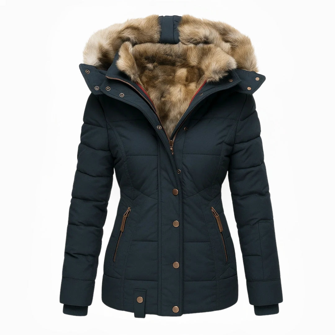 Victoria™ | Warm faux fur-lined winter coat