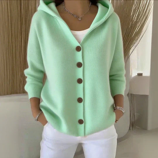Agatha™ Button Hooded Cardigan