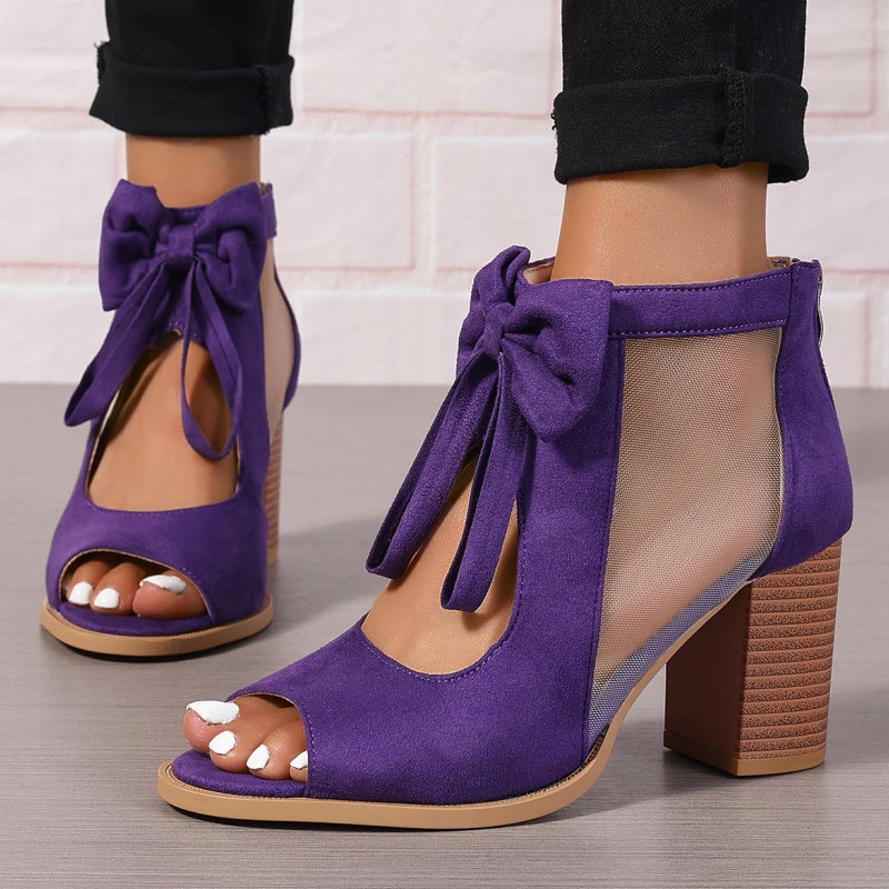Junae™ GraceBow Peep-Toe Heels