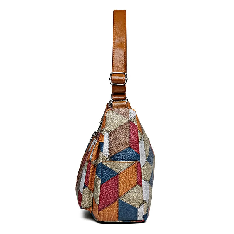 Elin™ Vintage Patchwork Shoulder Bag