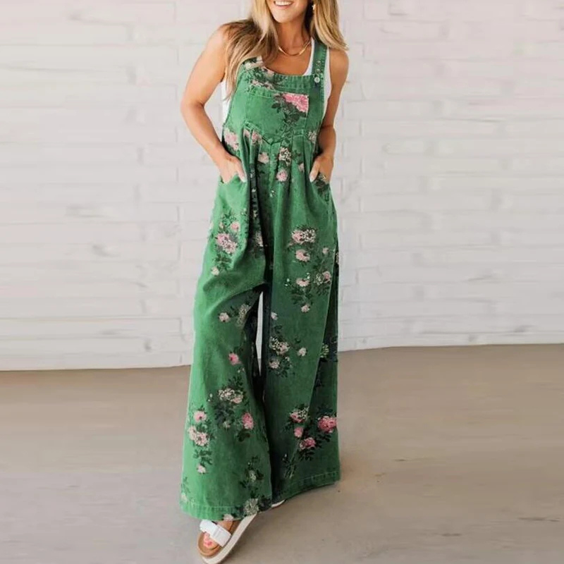 Evie™ Relaxed Cotton Floral Jumpsuit