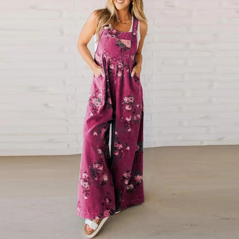 Evie™ Relaxed Cotton Floral Jumpsuit