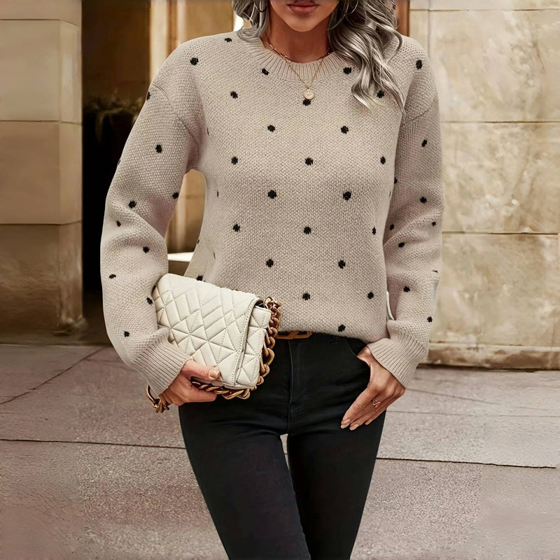 Ella™ - Polka Dot Knitted Sweater