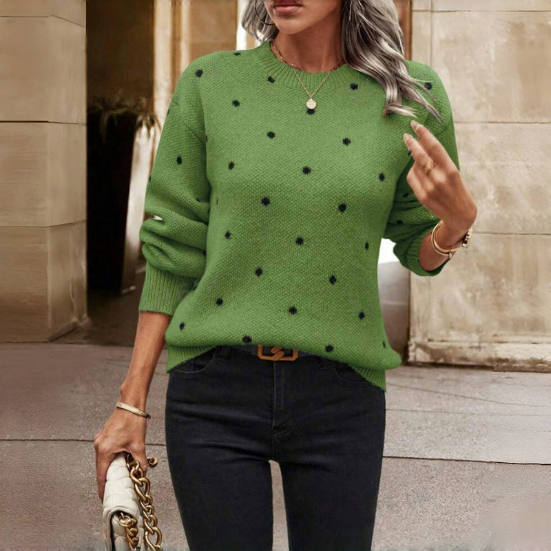 Ella™ - Polka Dot Knitted Sweater