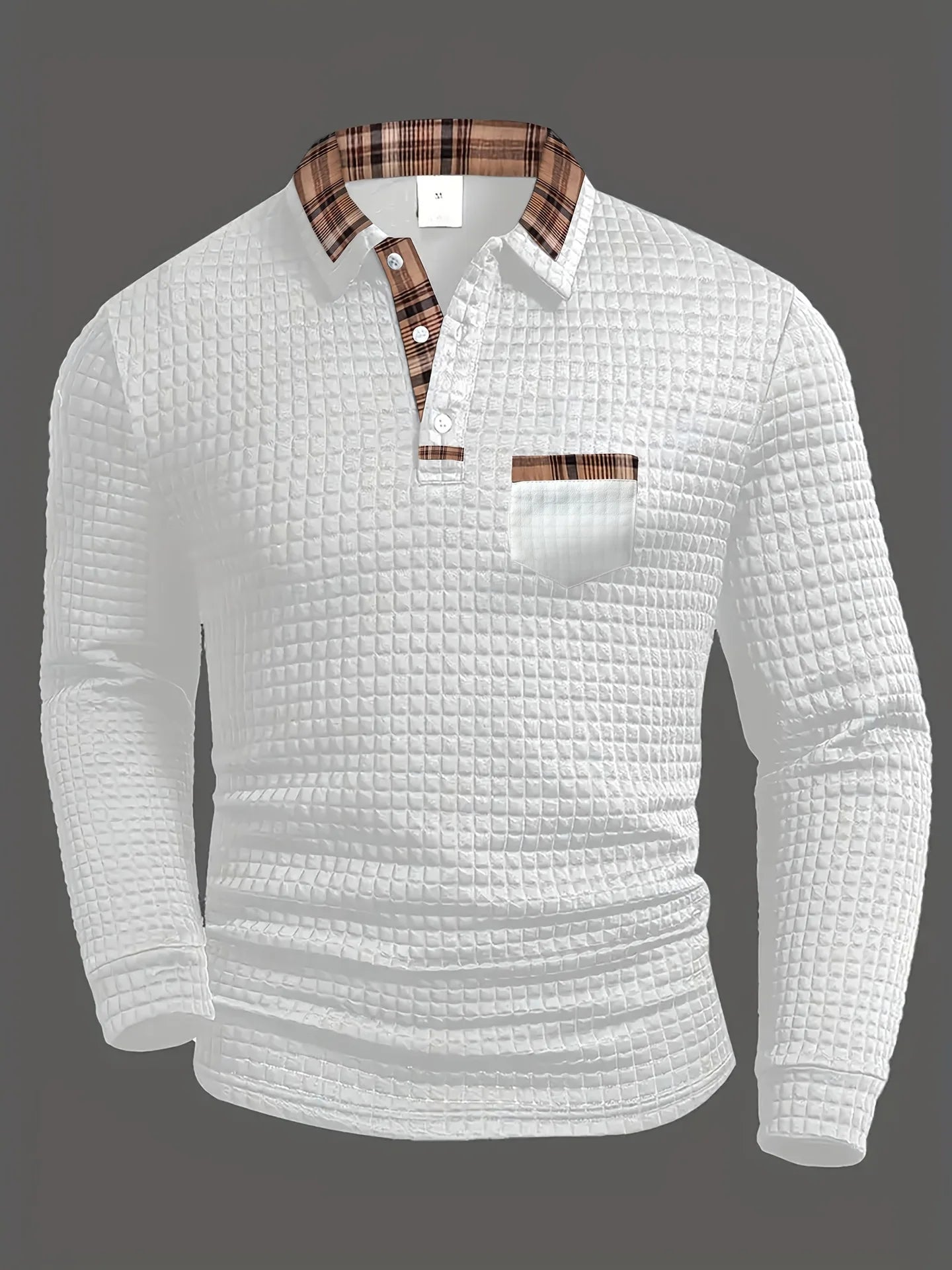 Sutton™ Textured Long Sleeve Polo