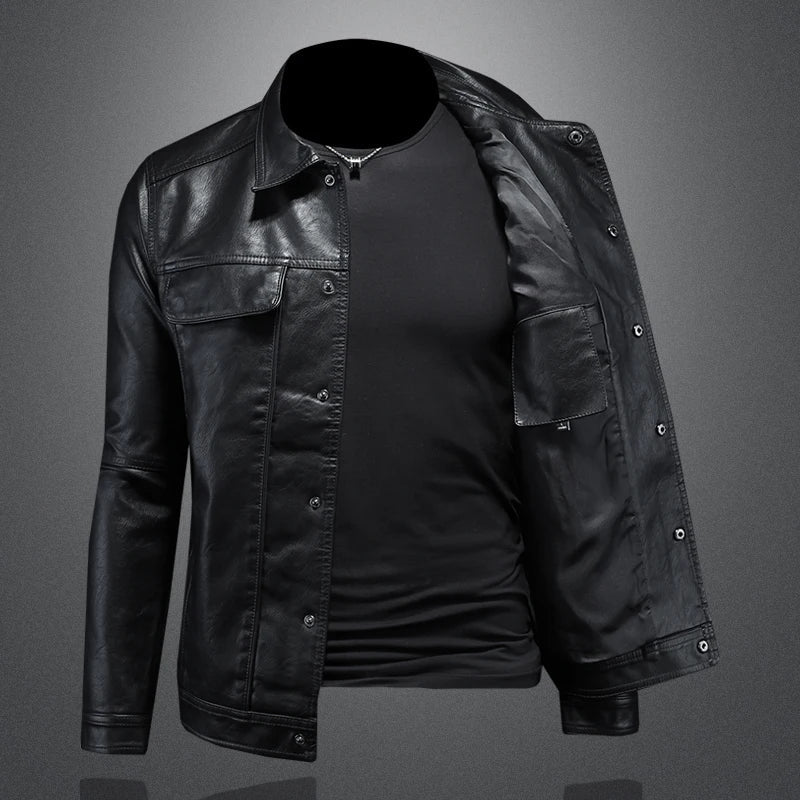 Liam | Classic Men’s Faux Leather Jacket
