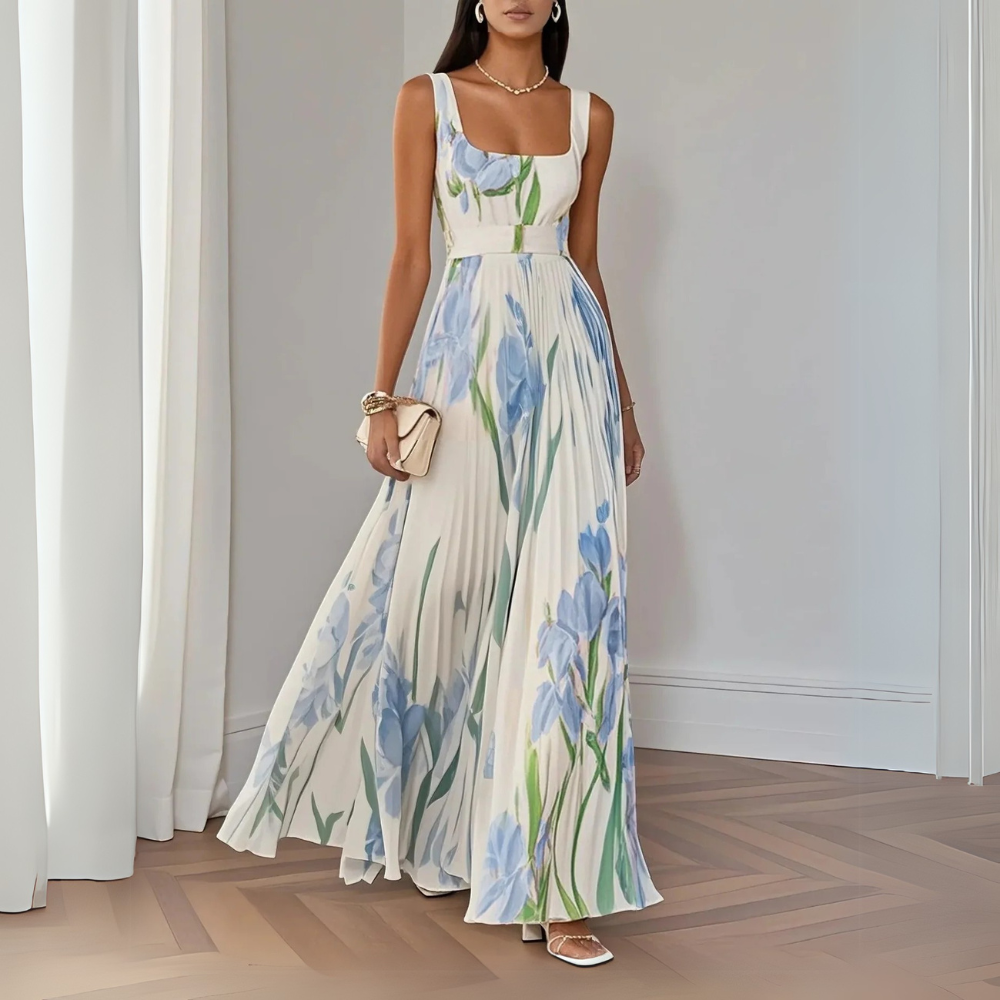 Revina™ Elegant Floral Maxi Dress