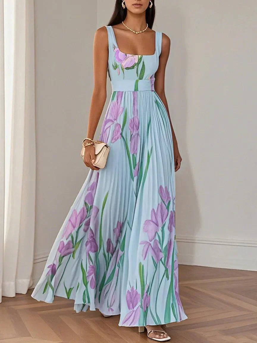 Revina™ Elegant Floral Maxi Dress