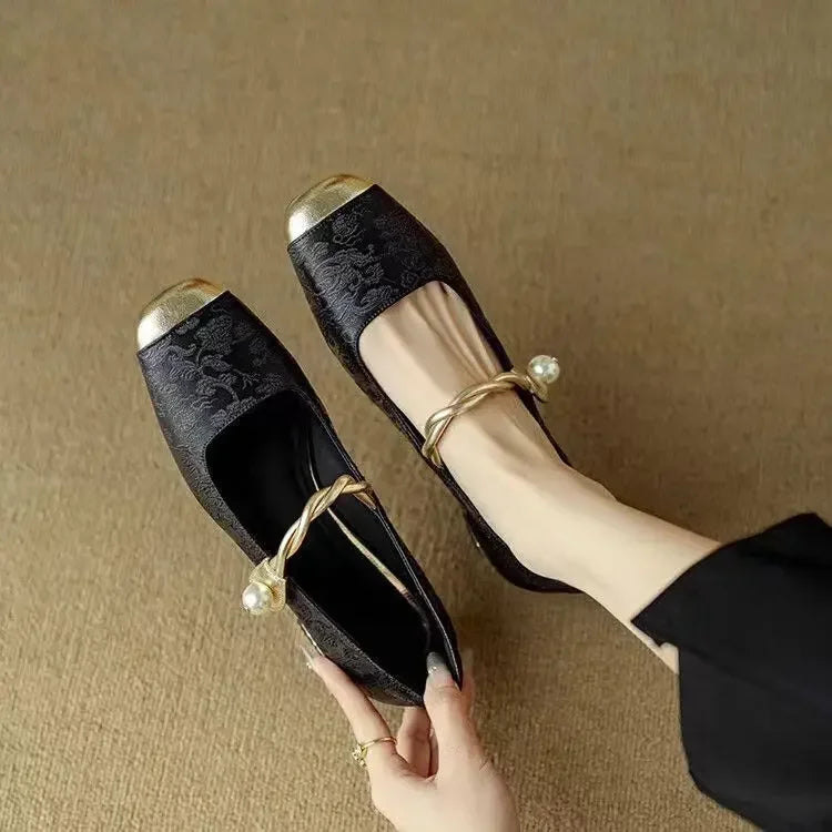 Fiola™ Vintage Pearl Flats