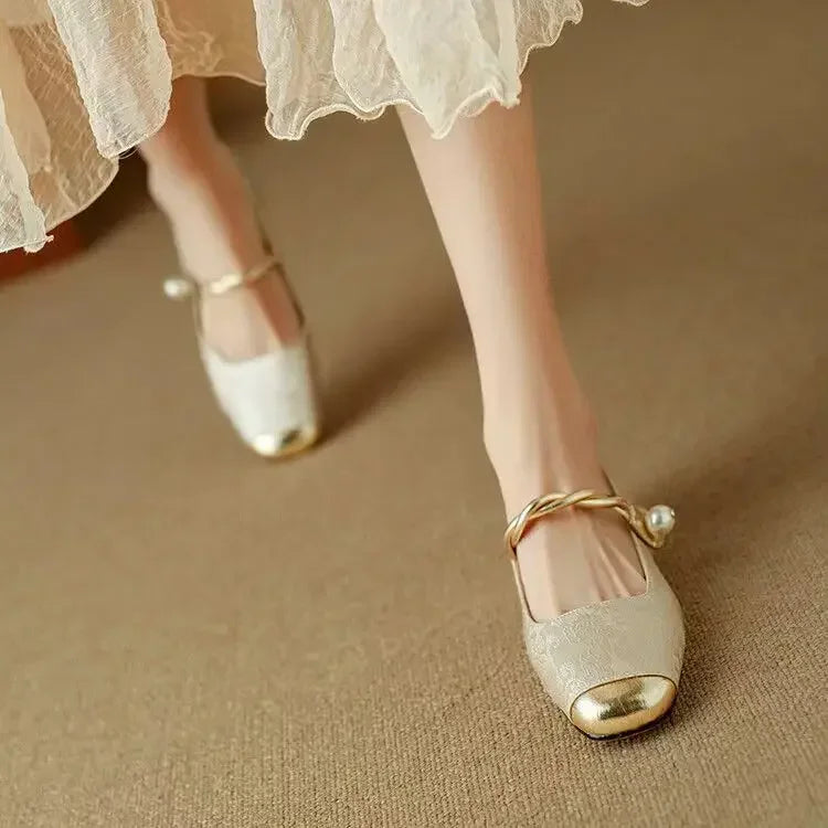 Fiola™ Vintage Pearl Flats
