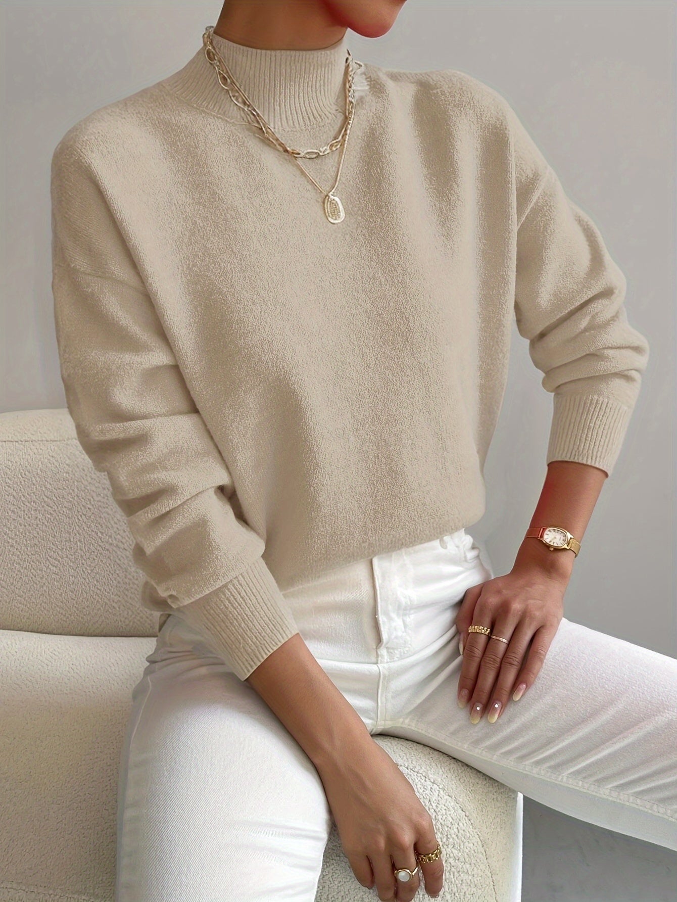 Vionne™ | High Neck Sweater